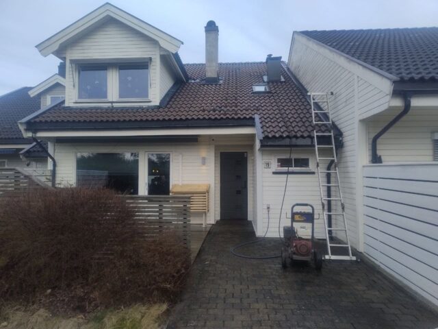 Før takarbeidet – Takvask av sammensatt betongtak